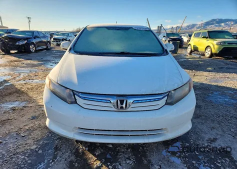 2012 Honda Civic Hybrid L from USA, damaged, VIN JHMFB4F33CS007772